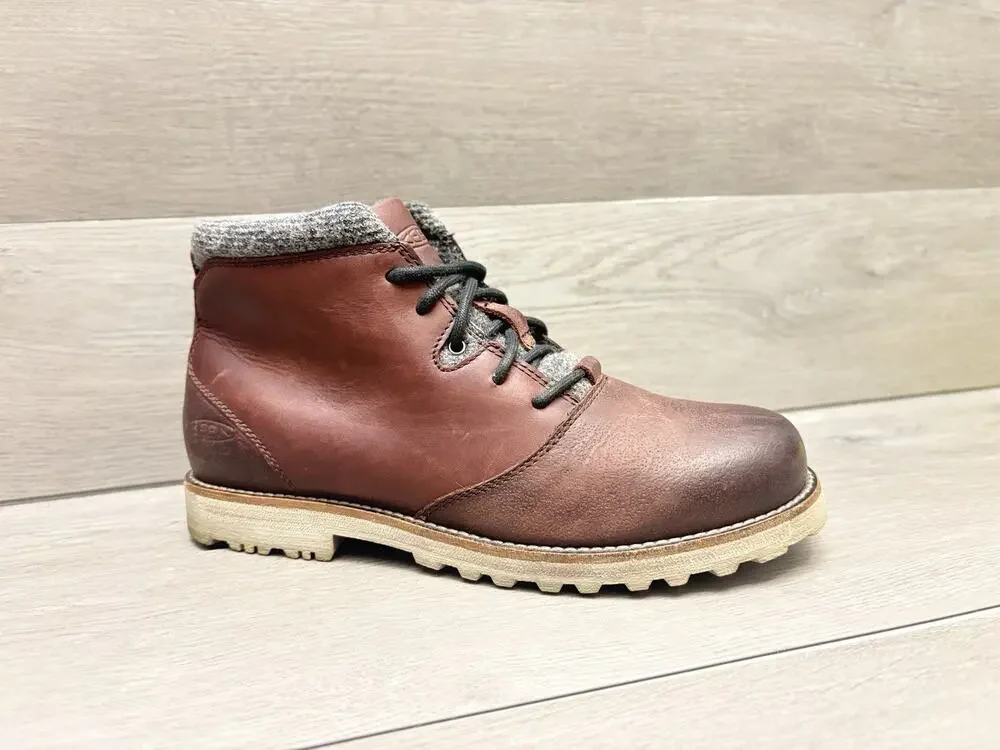 Keen Slater Boots Brown Red Leather Waterproof Boots 1017397 Men’s Size 9.5M